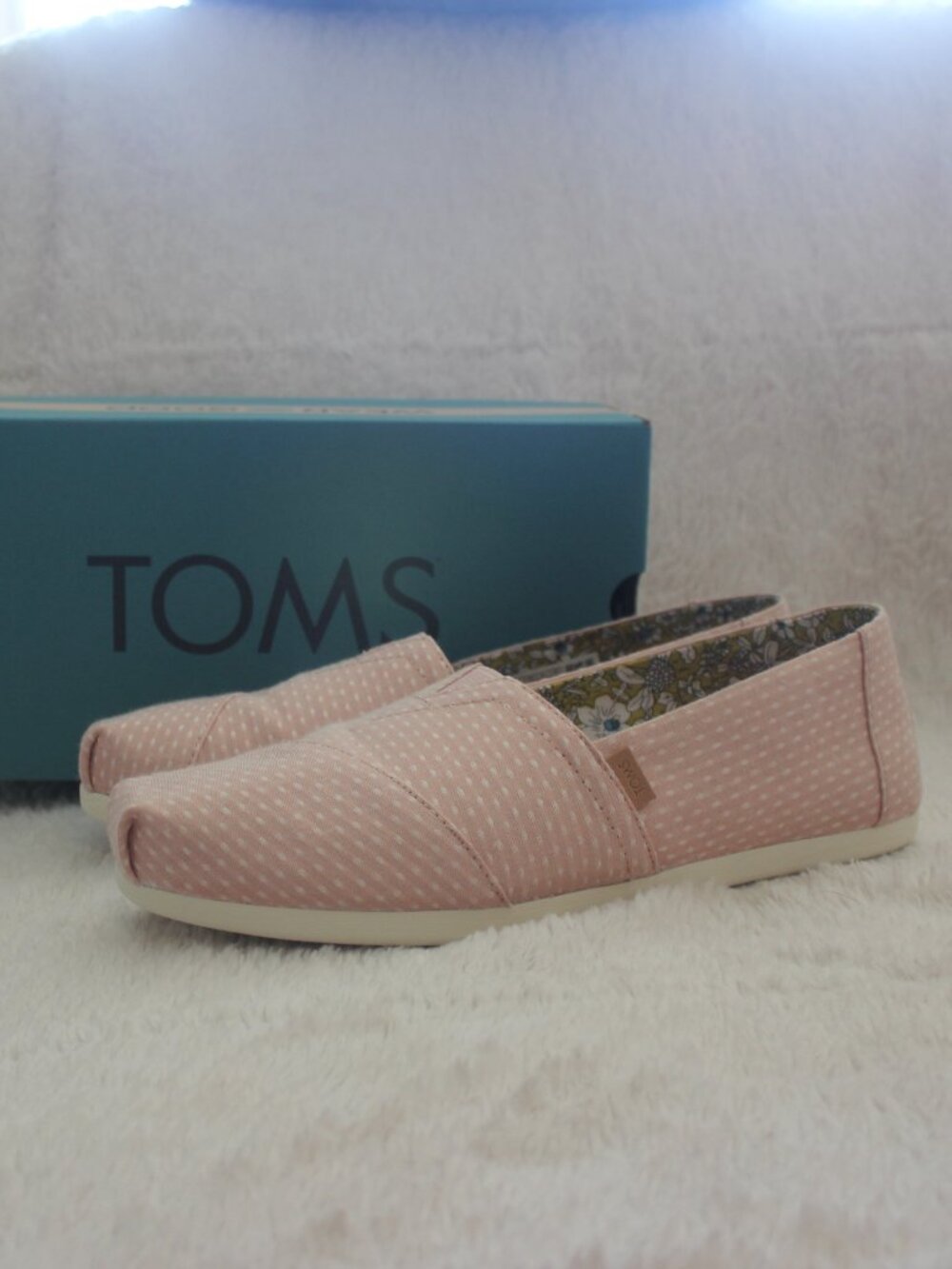TOMS Alpargata Classic Bloom Chambray Dot